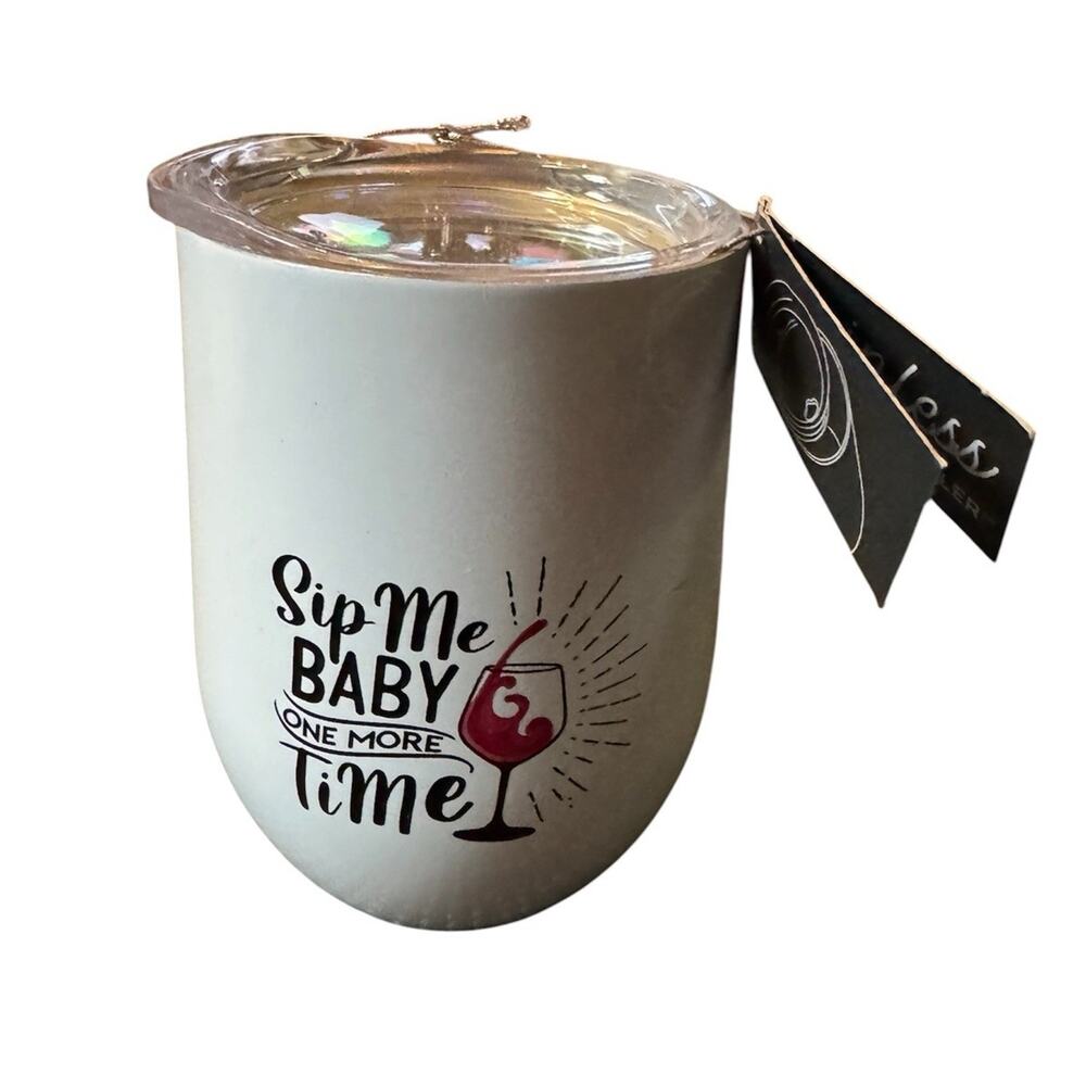 Stainless Steel Wine Tumbler Sip Me Baby One More Time Gift NWT Britney Spears